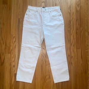 J. Crew Women's Straight Leg Jeans in White